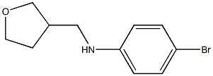 4-bromo-N-(oxolan-3-ylmethyl)aniline Struktur