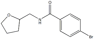 4-bromo-N-(tetrahydrofuran-2-ylmethyl)benzamide Struktur