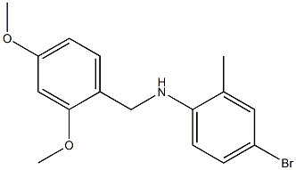 4-bromo-N-[(2,4-dimethoxyphenyl)methyl]-2-methylaniline Struktur