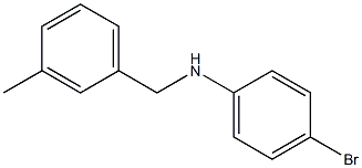 4-bromo-N-[(3-methylphenyl)methyl]aniline Struktur