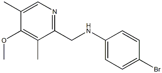 4-bromo-N-[(4-methoxy-3,5-dimethylpyridin-2-yl)methyl]aniline Struktur