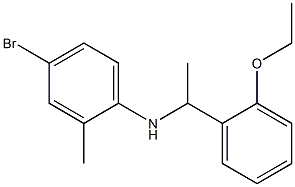 4-bromo-N-[1-(2-ethoxyphenyl)ethyl]-2-methylaniline Struktur