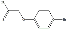 4-bromophenoxymethanecarbothioyl chloride Struktur