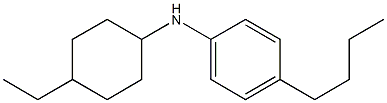 4-butyl-N-(4-ethylcyclohexyl)aniline Struktur