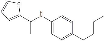 4-butyl-N-[1-(furan-2-yl)ethyl]aniline Struktur