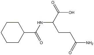 4-carbamoyl-2-(cyclohexylformamido)butanoic acid Struktur