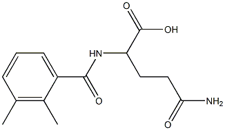 4-carbamoyl-2-[(2,3-dimethylphenyl)formamido]butanoic acid Struktur