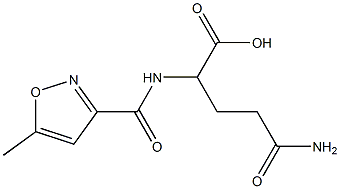 4-carbamoyl-2-[(5-methyl-1,2-oxazol-3-yl)formamido]butanoic acid Struktur