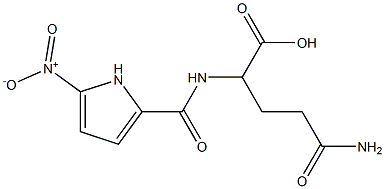 4-carbamoyl-2-[(5-nitro-1H-pyrrol-2-yl)formamido]butanoic acid Struktur