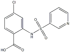 4-chloro-2-(pyridine-3-sulfonamido)benzoic acid Struktur