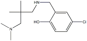 4-chloro-2-[({2-[(dimethylamino)methyl]-2-methylpropyl}amino)methyl]phenol Struktur