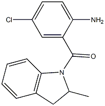 4-chloro-2-[(2-methyl-2,3-dihydro-1H-indol-1-yl)carbonyl]aniline Struktur