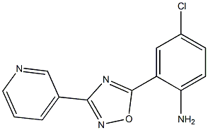 4-chloro-2-[3-(pyridin-3-yl)-1,2,4-oxadiazol-5-yl]aniline Struktur