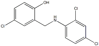 4-chloro-2-{[(2,4-dichlorophenyl)amino]methyl}phenol Struktur