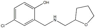 4-chloro-2-{[(oxolan-2-ylmethyl)amino]methyl}phenol Struktur