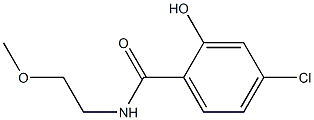 4-chloro-2-hydroxy-N-(2-methoxyethyl)benzamide Struktur