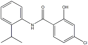 4-chloro-2-hydroxy-N-[2-(propan-2-yl)phenyl]benzamide Struktur