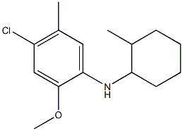 4-chloro-2-methoxy-5-methyl-N-(2-methylcyclohexyl)aniline Struktur