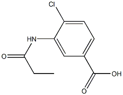 4-chloro-3-(propionylamino)benzoic acid Struktur