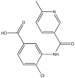 4-chloro-3-{[(6-methylpyridin-3-yl)carbonyl]amino}benzoic acid Struktur