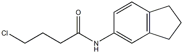 4-chloro-N-(2,3-dihydro-1H-inden-5-yl)butanamide Struktur