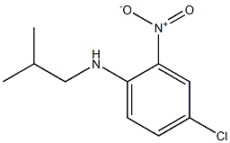 4-chloro-N-(2-methylpropyl)-2-nitroaniline Struktur