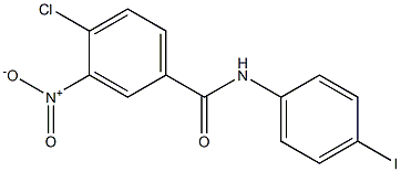 4-chloro-N-(4-iodophenyl)-3-nitrobenzamide Struktur