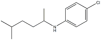 4-chloro-N-(5-methylhexan-2-yl)aniline Struktur