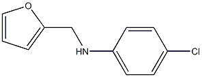 4-chloro-N-(furan-2-ylmethyl)aniline Struktur