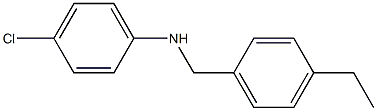 4-chloro-N-[(4-ethylphenyl)methyl]aniline Struktur