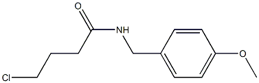 4-chloro-N-[(4-methoxyphenyl)methyl]butanamide Struktur