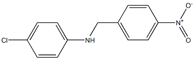 4-chloro-N-[(4-nitrophenyl)methyl]aniline Struktur