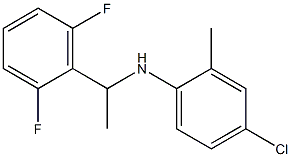 4-chloro-N-[1-(2,6-difluorophenyl)ethyl]-2-methylaniline Struktur