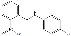 4-chloro-N-[1-(2-nitrophenyl)ethyl]aniline Struktur