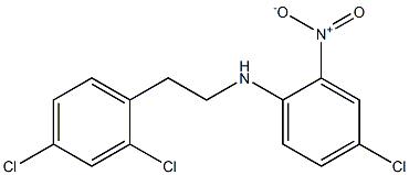 4-chloro-N-[2-(2,4-dichlorophenyl)ethyl]-2-nitroaniline Struktur