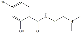 4-chloro-N-[2-(dimethylamino)ethyl]-2-hydroxybenzamide Struktur