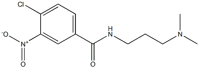 4-chloro-N-[3-(dimethylamino)propyl]-3-nitrobenzamide Struktur