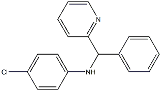 4-chloro-N-[phenyl(pyridin-2-yl)methyl]aniline Struktur