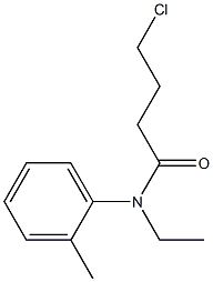 4-chloro-N-ethyl-N-(2-methylphenyl)butanamide Struktur