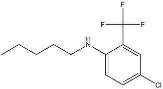 4-chloro-N-pentyl-2-(trifluoromethyl)aniline Struktur