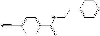 4-cyano-N-(2-phenylethyl)benzamide Struktur