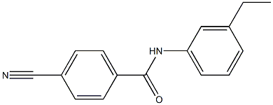 4-cyano-N-(3-ethylphenyl)benzamide Struktur