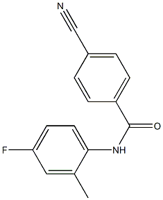 4-cyano-N-(4-fluoro-2-methylphenyl)benzamide Struktur