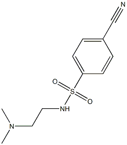 4-cyano-N-[2-(dimethylamino)ethyl]benzenesulfonamide Struktur