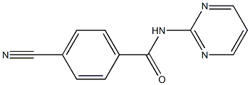 4-cyano-N-pyrimidin-2-ylbenzamide Struktur