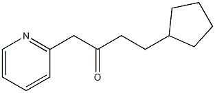 4-cyclopentyl-1-(pyridin-2-yl)butan-2-one Struktur