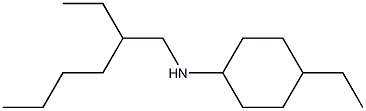 4-ethyl-N-(2-ethylhexyl)cyclohexan-1-amine Struktur