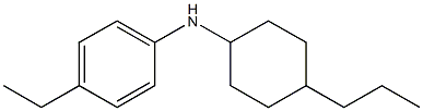 4-ethyl-N-(4-propylcyclohexyl)aniline Struktur