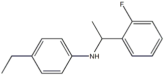 4-ethyl-N-[1-(2-fluorophenyl)ethyl]aniline Struktur