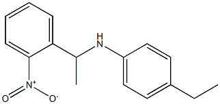 4-ethyl-N-[1-(2-nitrophenyl)ethyl]aniline Struktur